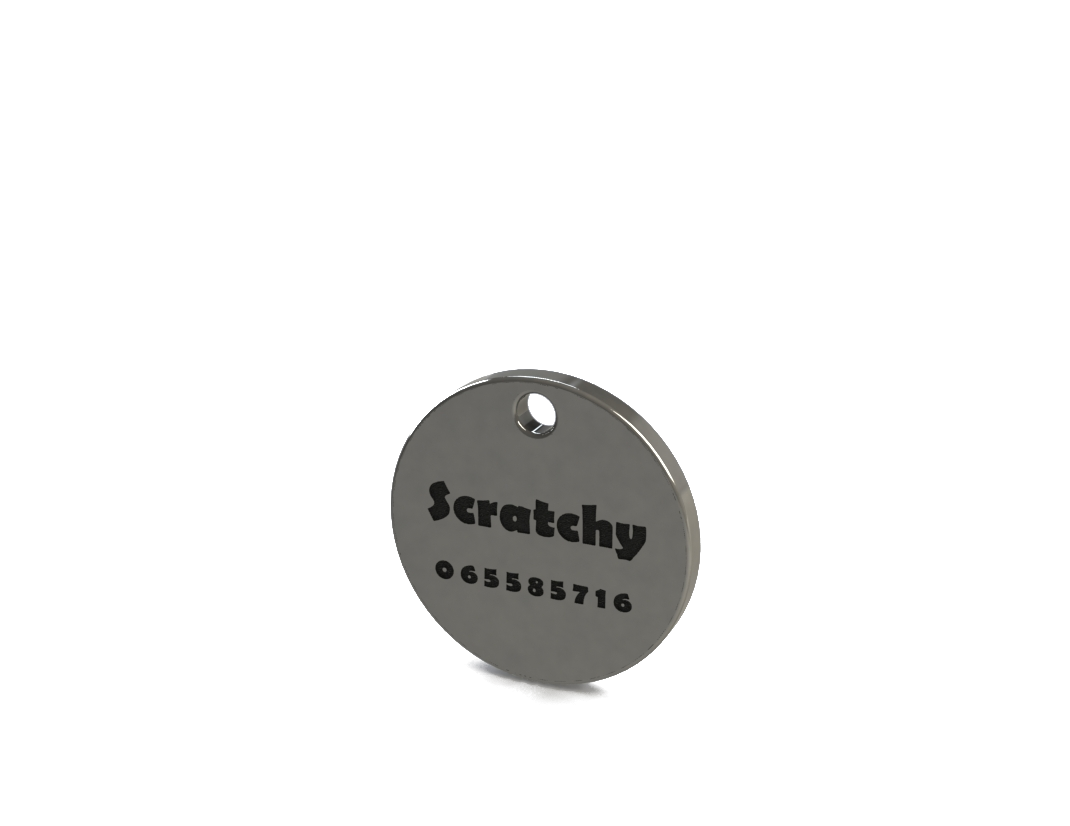Personalised cat medallion